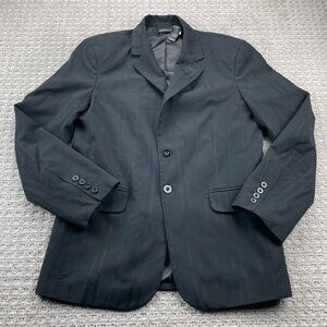 DKNY Suit Blazer Men Size Medium M Black Stripes Formal Business Cocktail Party